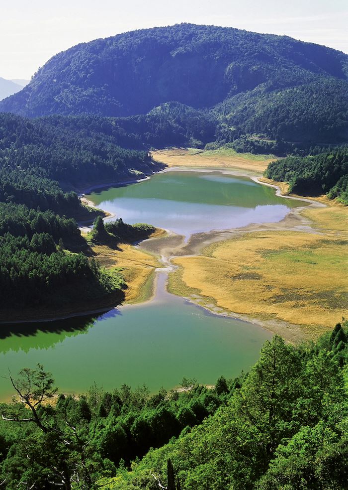 翠峰湖枯水期景觀
