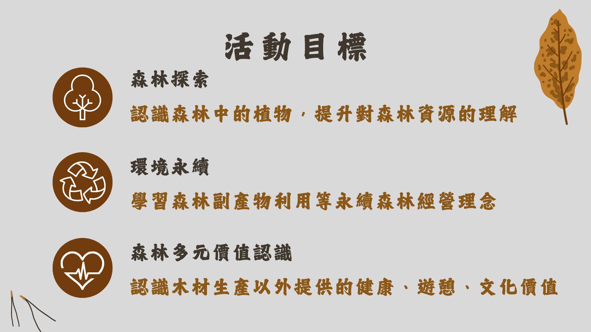 ▲活動目標