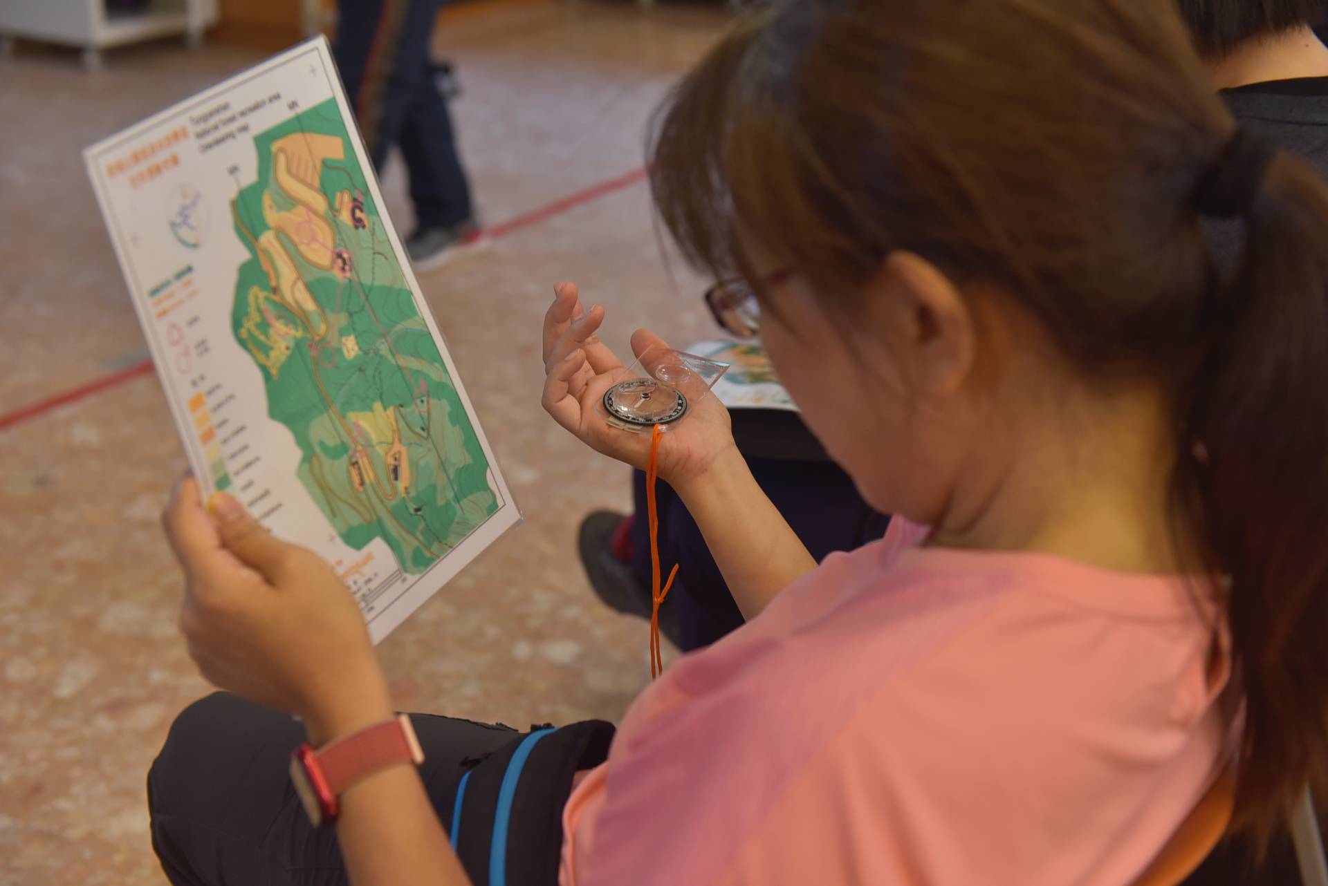 學習如何使用地圖與指北針