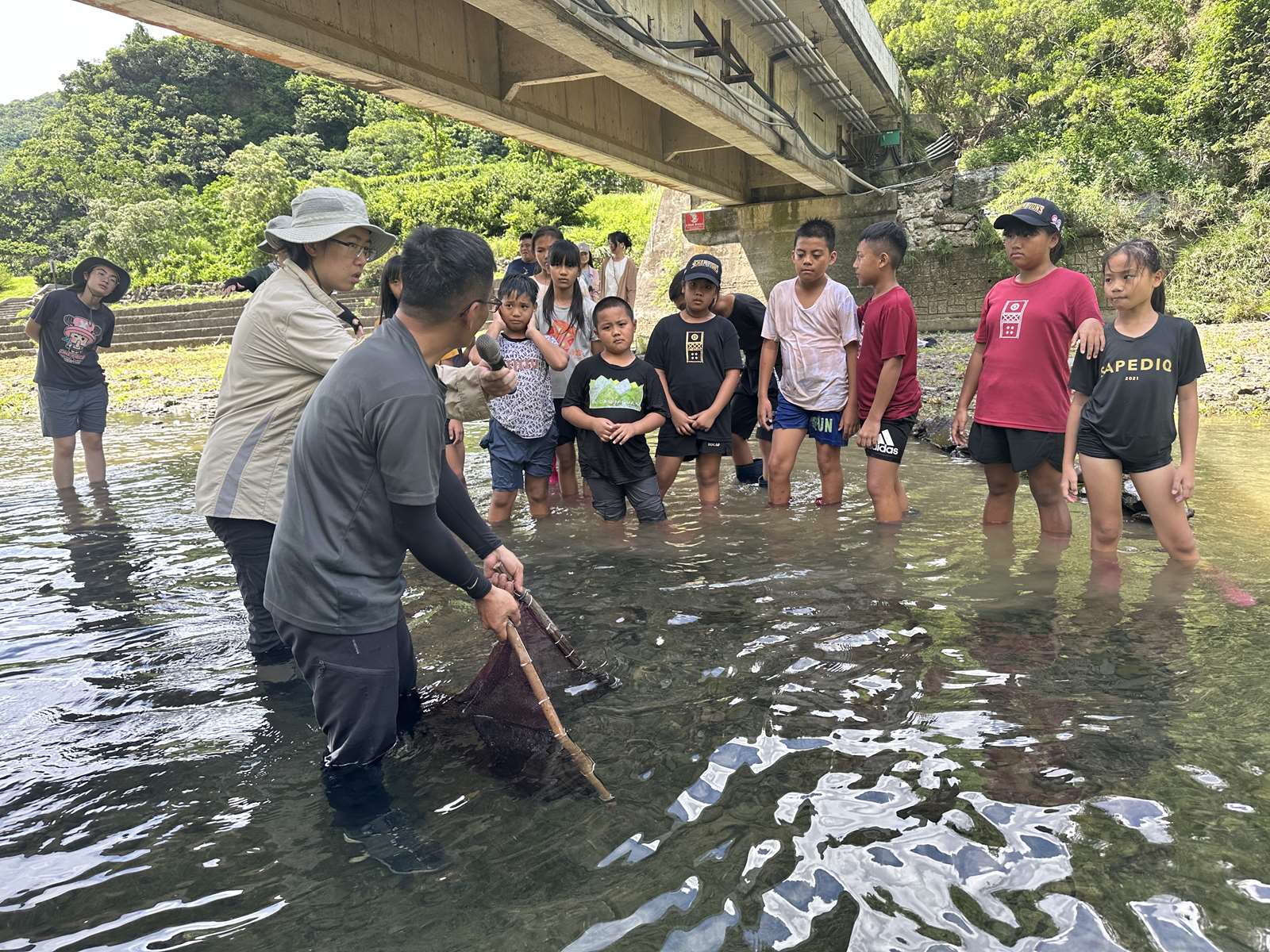 三角網捕魚法示範