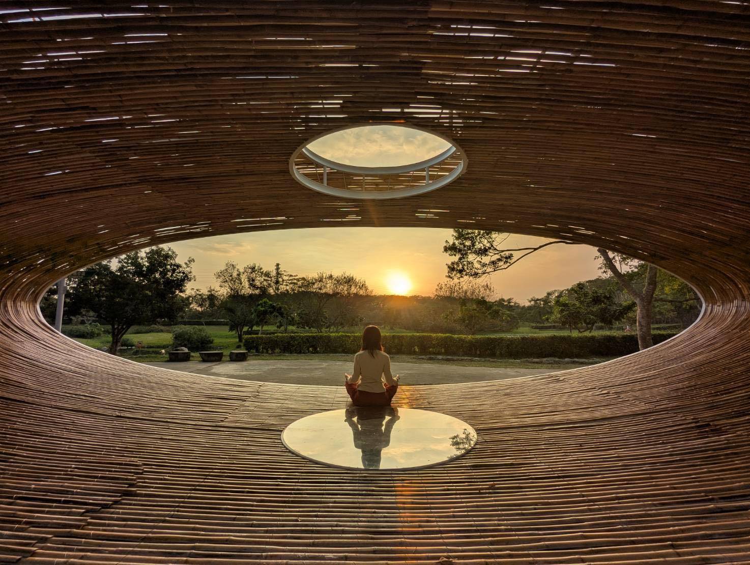 竹構藝術品《納》，由禹禹藝術工作室製作