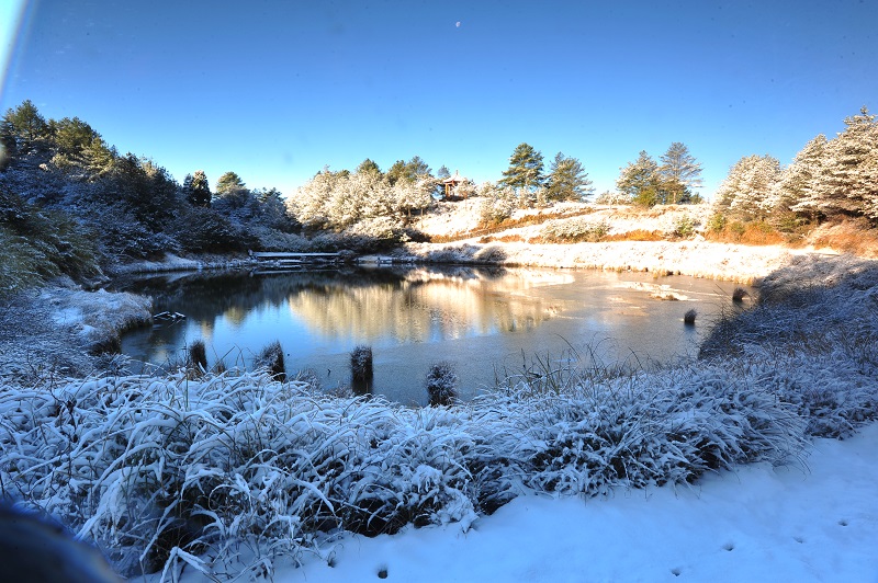 冬_天池雪景