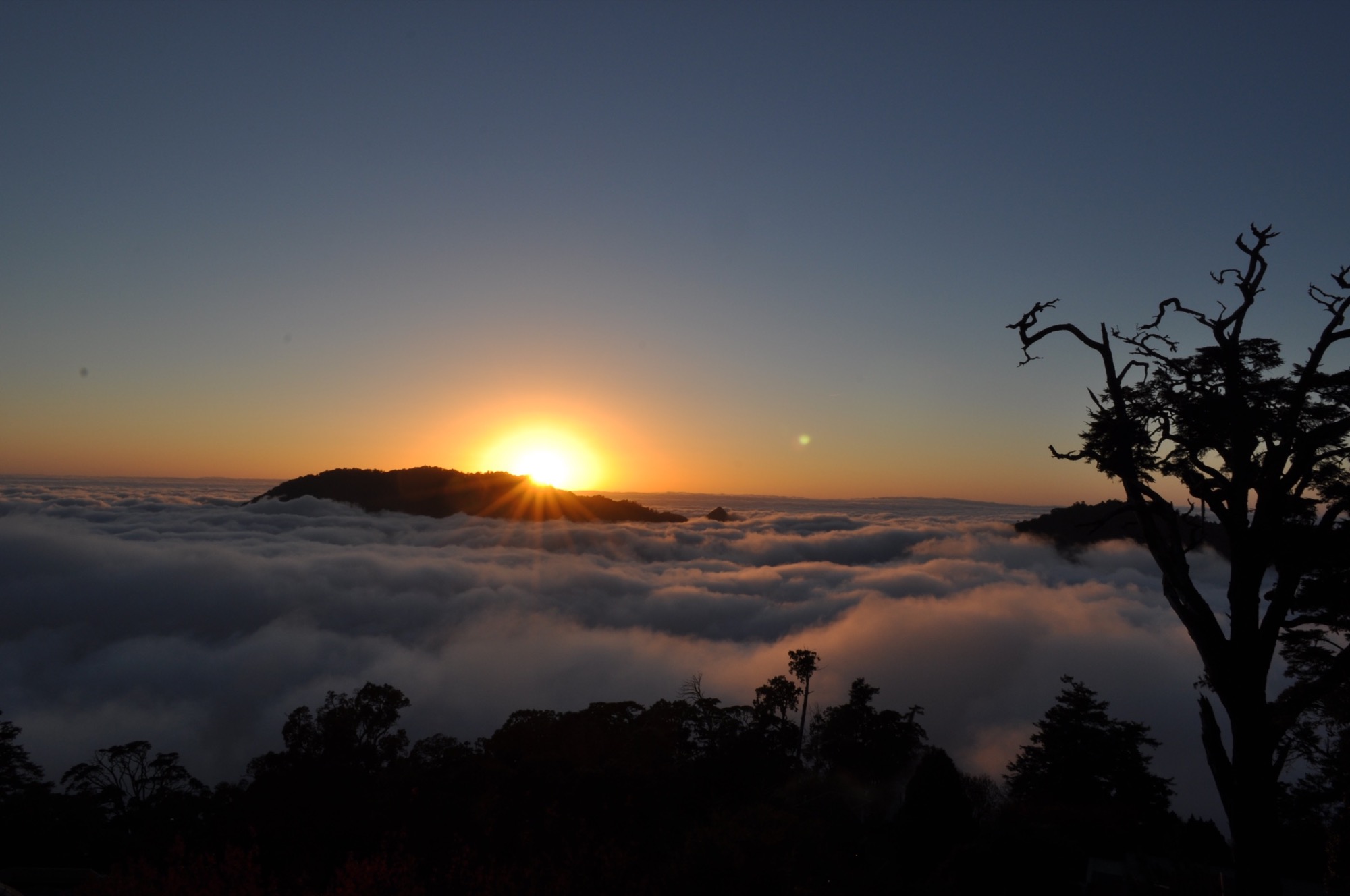 大雪山夕陽