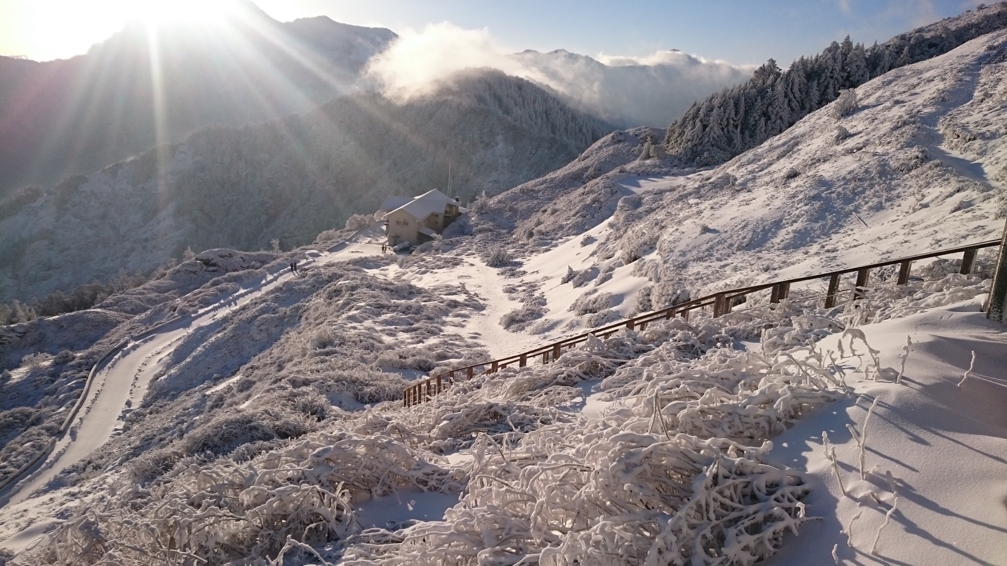 合歡山雪景