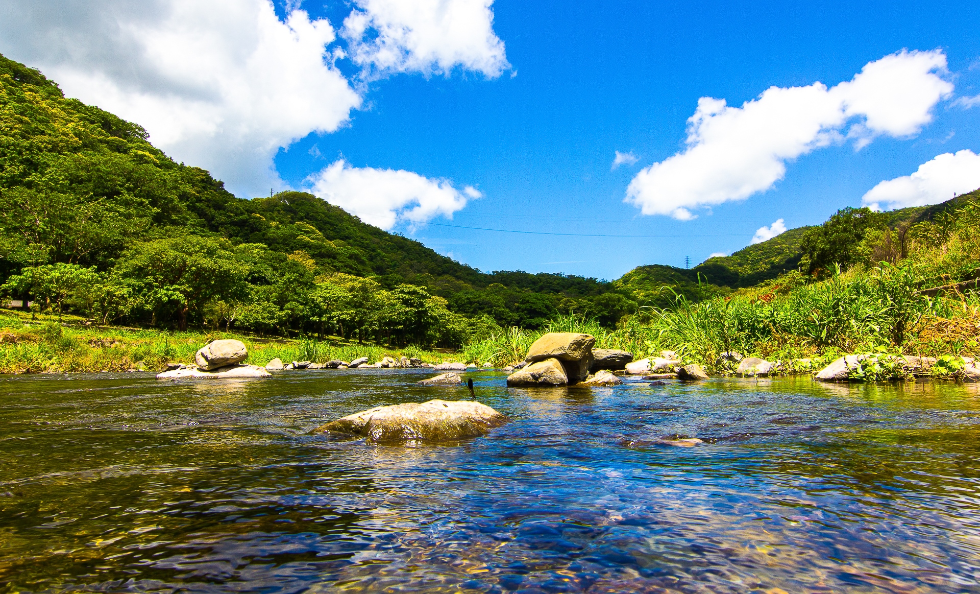 沁涼溪水