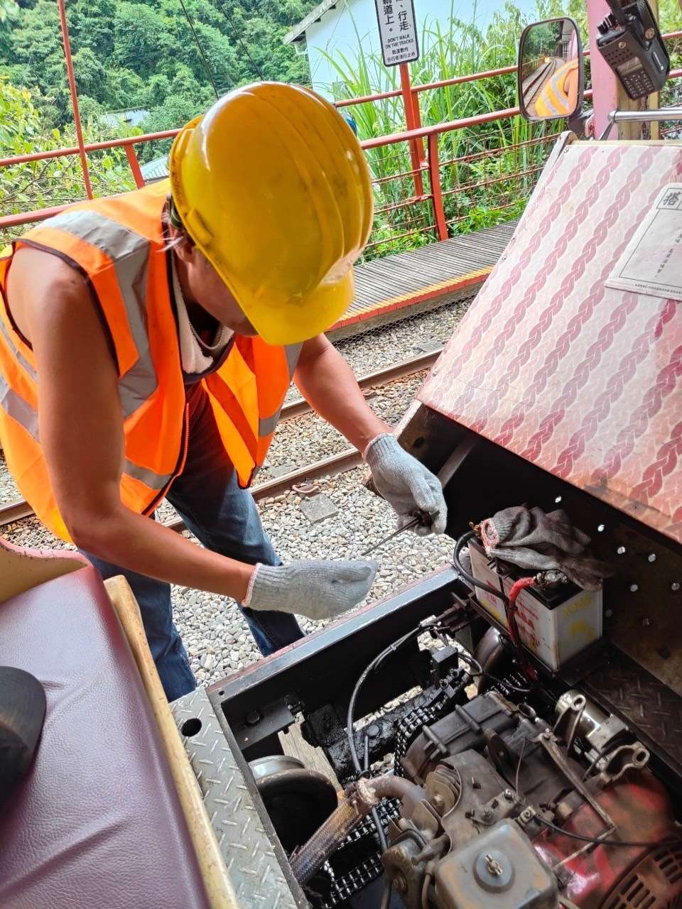 烏來台車員工駕駛車檢教育訓練情形