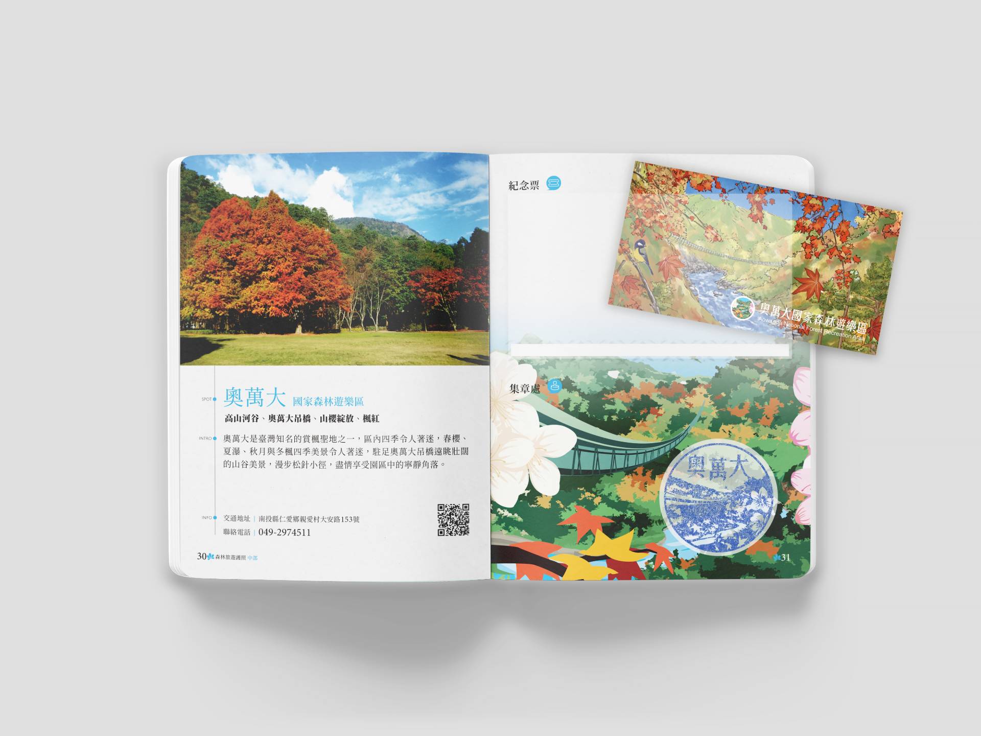 護照與紀念票- 林業保育署 提供