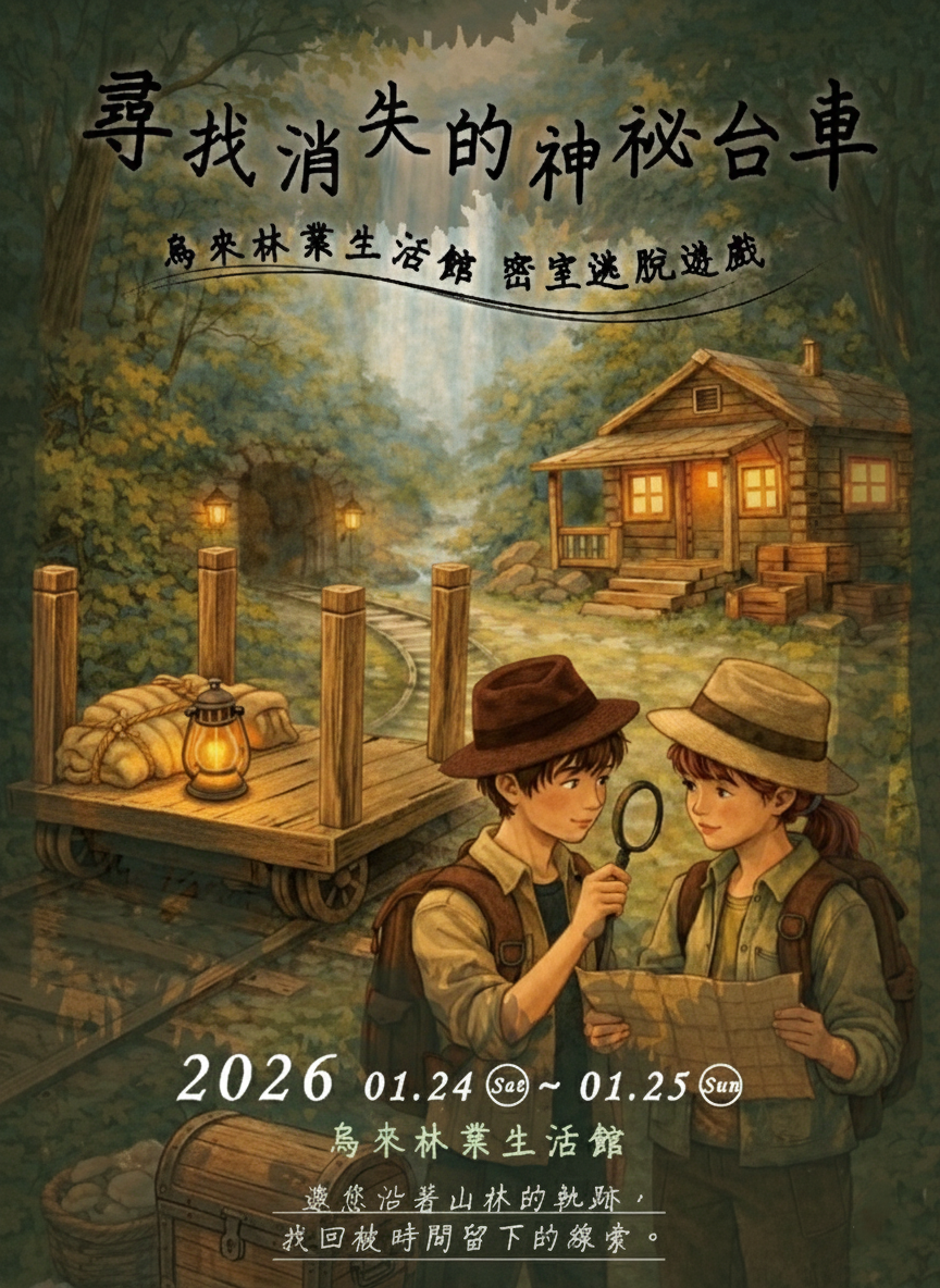 密室解謎─尋找消失的神祕台車活動海報