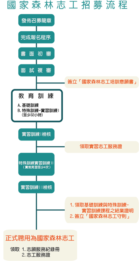 志工招募流程圖
